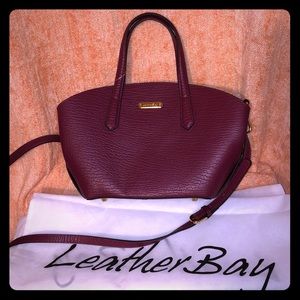 NWOT LEATHER BAY HANDBAG